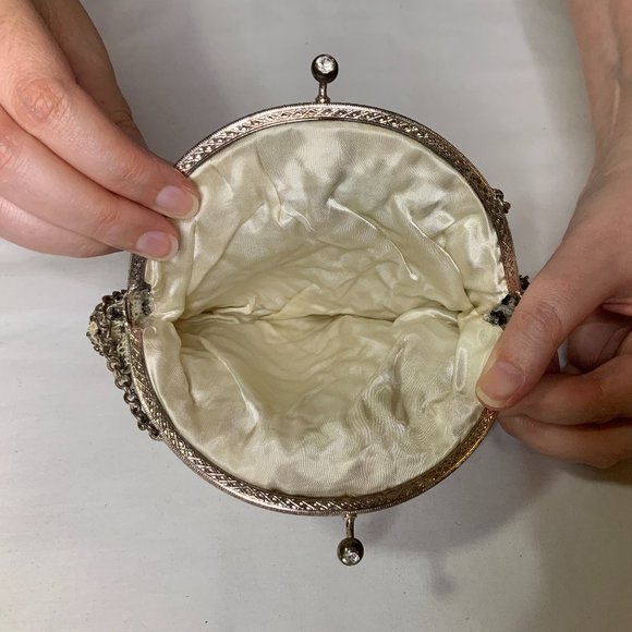 Evening Bag with Silver-Tone Chain - Picture 2 of 3